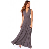 Grey Wrap Dress (Convertible Dress)
